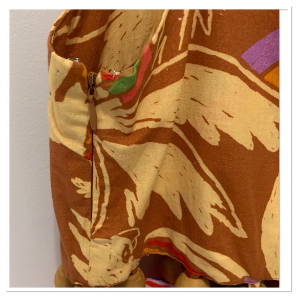 NWT Farm Rio Mixed Color Birds Balls Maxi Dress Red Multicolor Medium - Picture 7 of 15